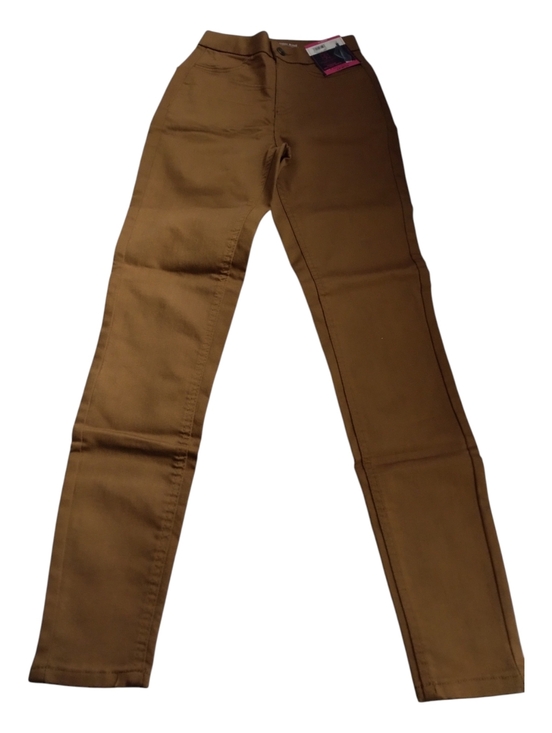 No Boundaries Pants - NoBo No Boundaries Curvy Super High Rise Brown Jegging New Size XS